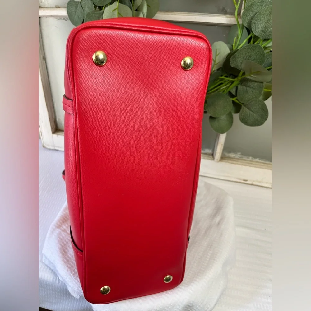 COACH Leather Peyton Double Zip CarryAll Handbag - Picture 6 of 16